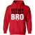 Get Off Your Back Bro Youth Wrestling Hoodie
